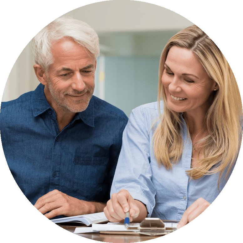 Patient filling out dental forms