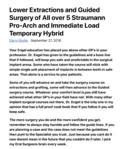 Lower Extractions and Guided Surgery Article